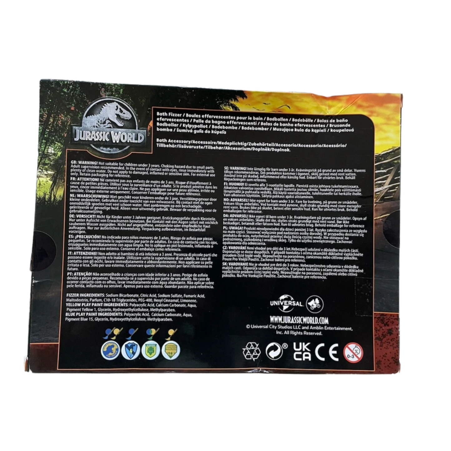 Jurassic World Paint You Own Bath Fizzers