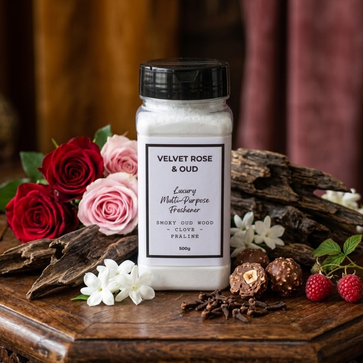Odour Eliminator Velvet Rose & Oud Carpet Freshener